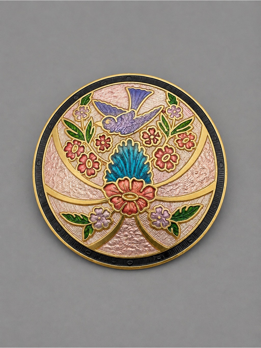 Vintage Cloisonné Bird Brooch #cl202